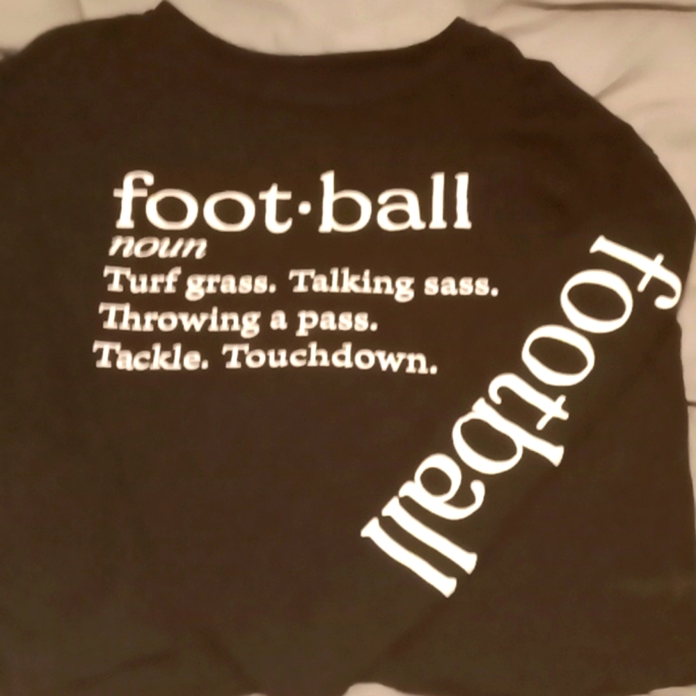 A cropped long sleeve